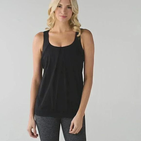 Lululemon black "Nouveau Limits" yoga casual workout bra top Tank 4 - Picture 5 of 5